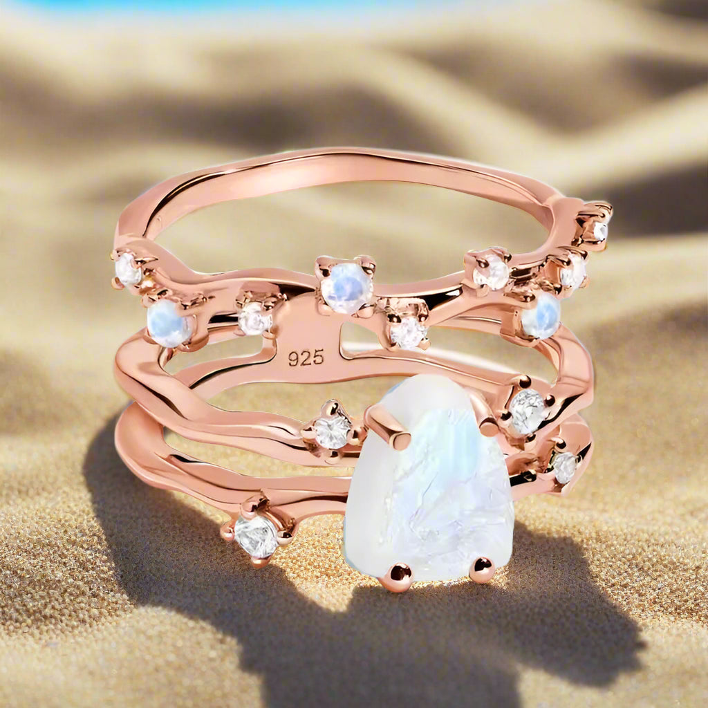 Charmables™ Ring Collection – Raw Crystals, Birthstones & Stackable Rings